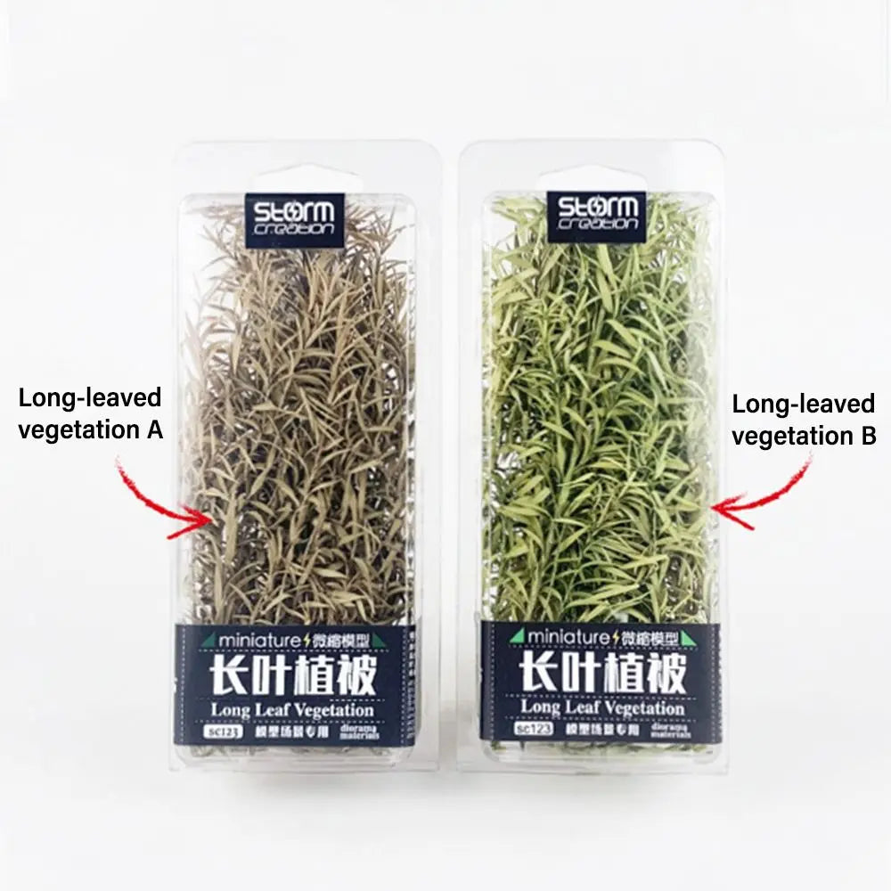 DIY Model Making Miniature Reed Model Long Leaf Grass Cluster Vegetation Toys Military Scene Materials for Diorama 1pc