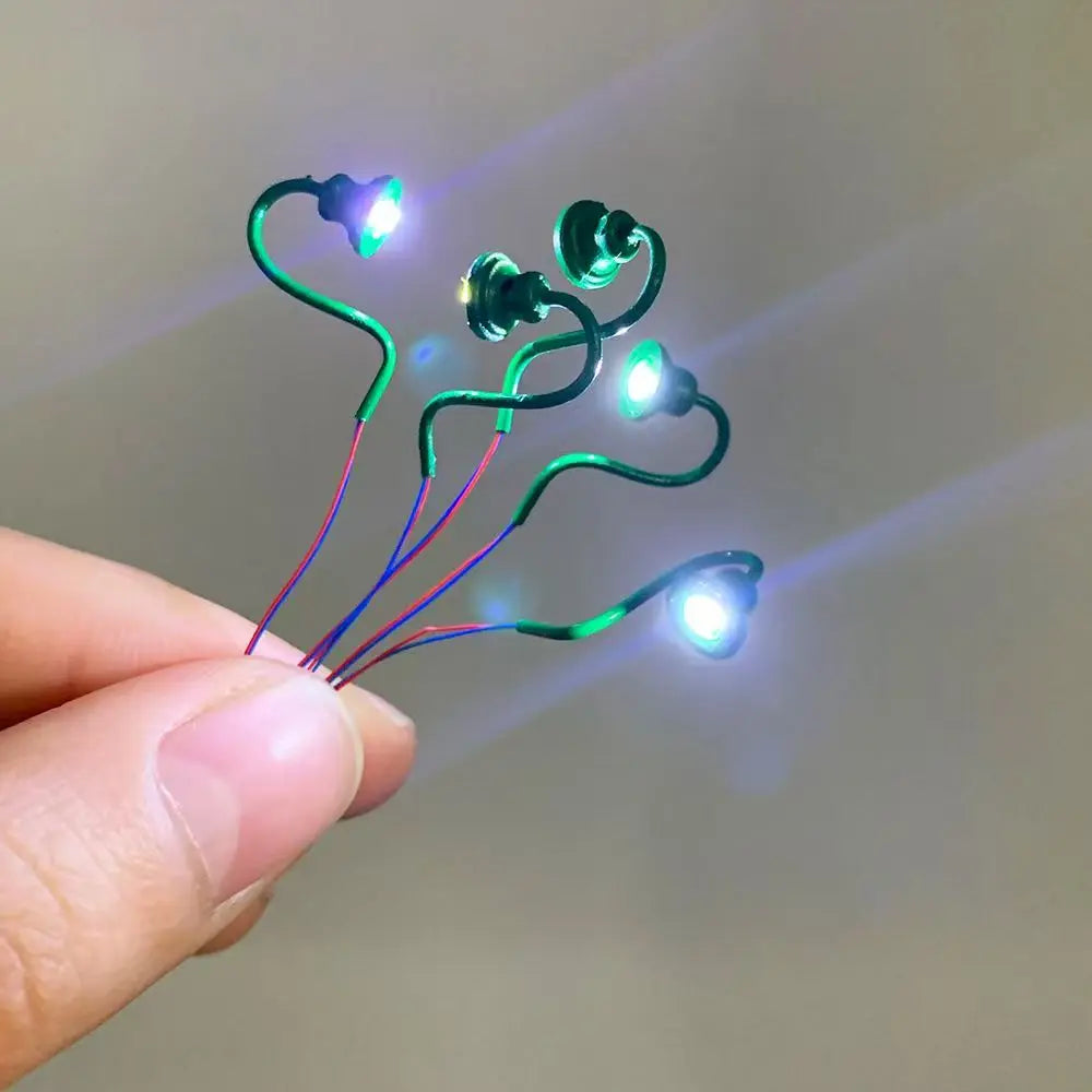 3V Led Miniature Wall Lamp Model Light Toys for Architecture Building Layout/railway Landscape Indoor/outdoor Diorama 1Pc/5Pcs