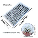 Height 0.5Cm Mini Flower Cluster Grass Tuft for Railway Train Layout/wargaming/diy Model Making/garden Landscape/diorama 104Pcs