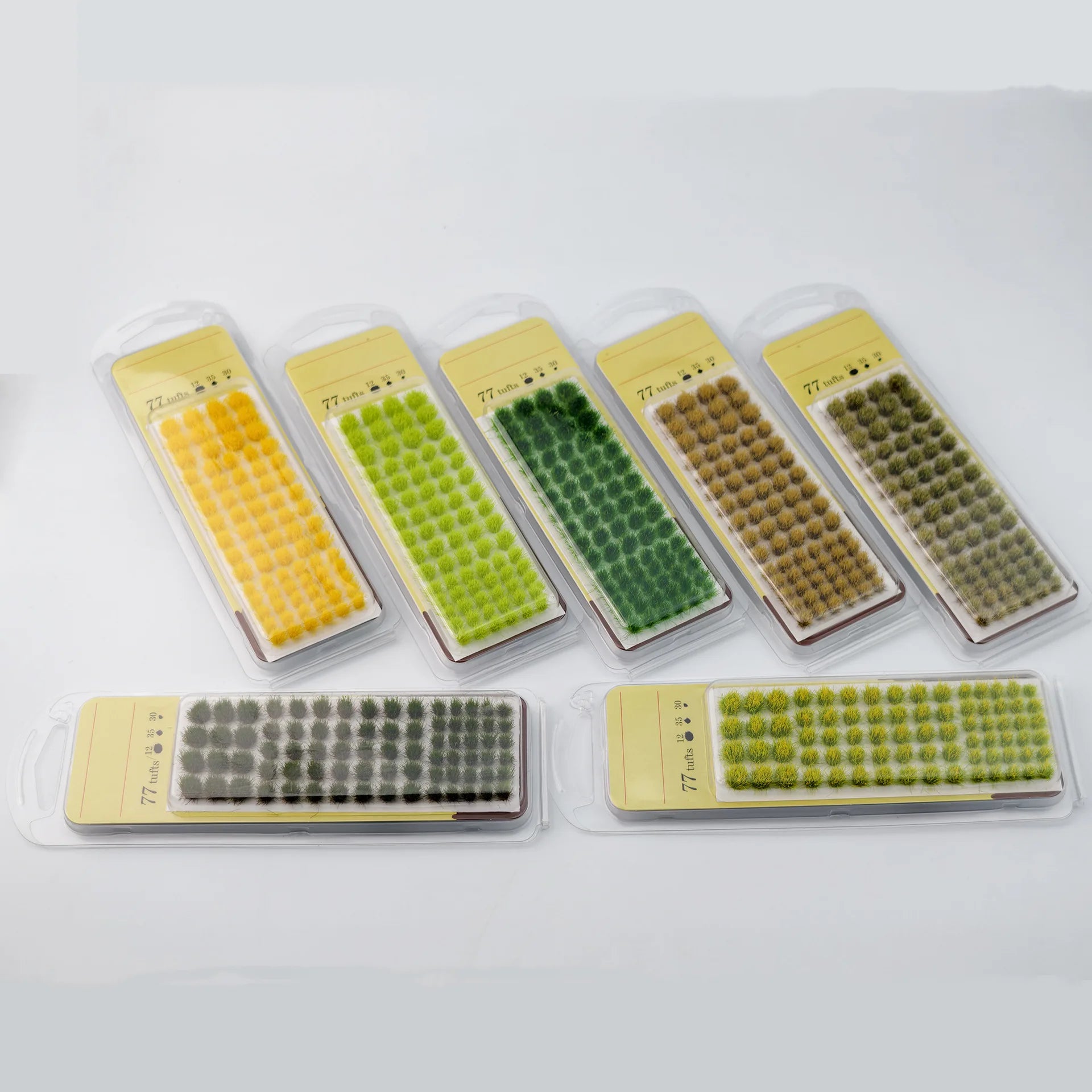 Static Grass Tufts 3 Sizes Mixed, for Model Scenery Train Landscape Railway Diorama Wargaming & Architectural Models Resin Terr