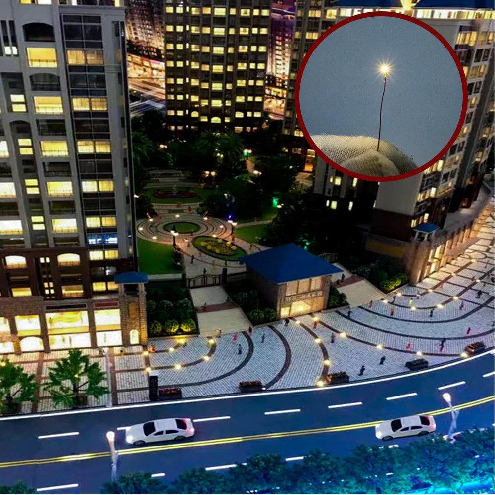 5pcs 3V 0201 SMD LED Lamp Micro LED Light Copper Wire Toys Models Pre-Soldered Micro Litz Diy Model Making for Diorama