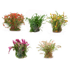 Miniature Colorful Flower Cluster Miniature Shrubs Bushes Static Grass Random Style Model Tree Scenery Accessories