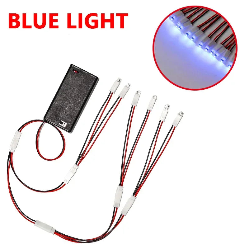 Diy Model Making 3V Miniature Lamp Led Beads 2/4/6 Heads Small Night Light/bulb Toys for Dollhouse Scene Layout/diorama 1Set