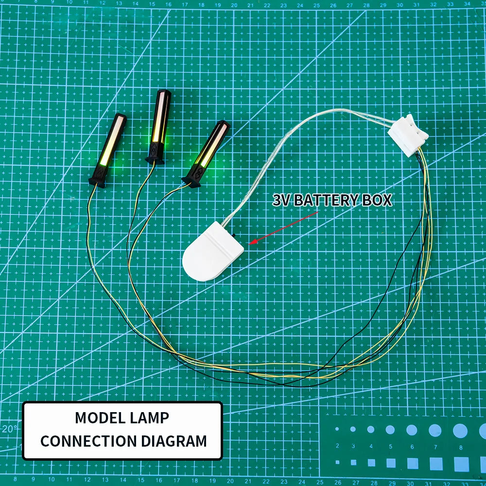2pcs 3V Miniature Garden Lamp Model 1:100 Scale Lawn Light for Sandtable Building Landscape/Garden Decoration/Diy Model Making
