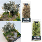 DIY Model Making Miniature Reed Model Long Leaf Grass Cluster Vegetation Toys Military Scene Materials for Diorama 1pc