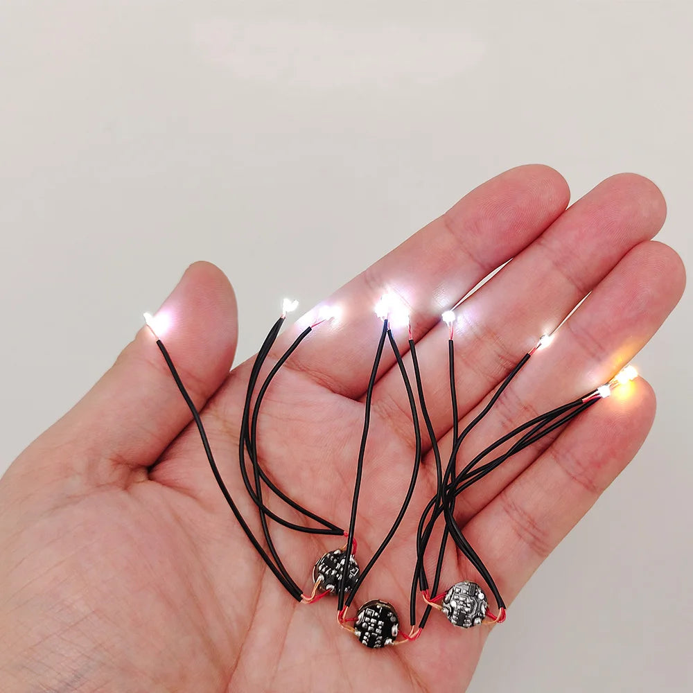 Magnetic Control Led Lamp 1Hanging 4 Mini Light for Cars/Robots/DIY Model Making with Battery