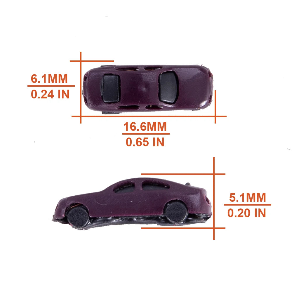 1/300 Scale Led Car 12V With Light For Garden /Railway/Railroad/Train Layout/Toy DIY Model Making 1pc