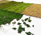 3mm Miniature Static Grass Tufts Cluster, for DIY Model Making, Railway Scene, Wargame, Sand Table Layout, Diorama, Decoration
