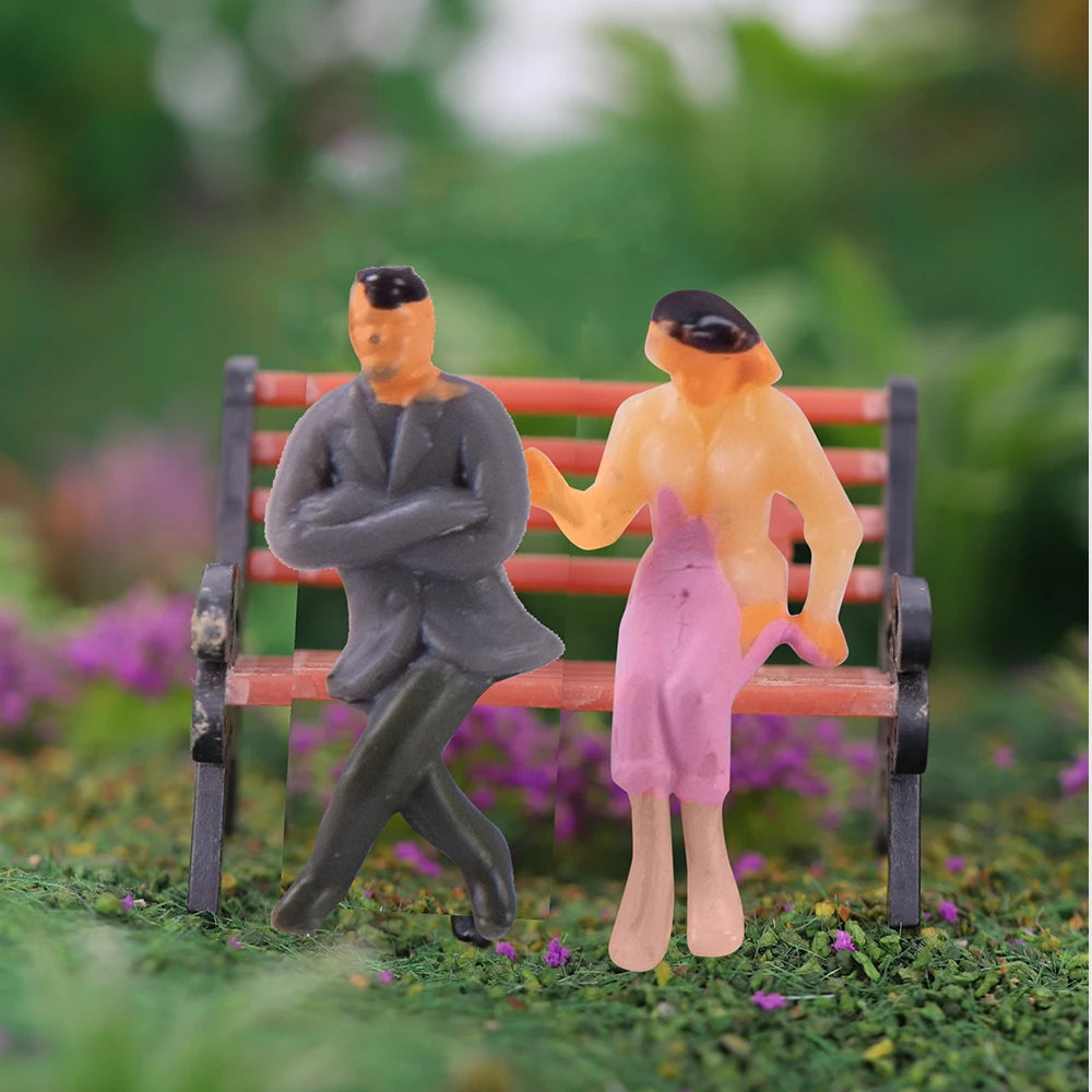 1:75 All Sitting Scale Model Figure Miniature People Train Street Passengers For Building Landscape Railway Scenery Layout