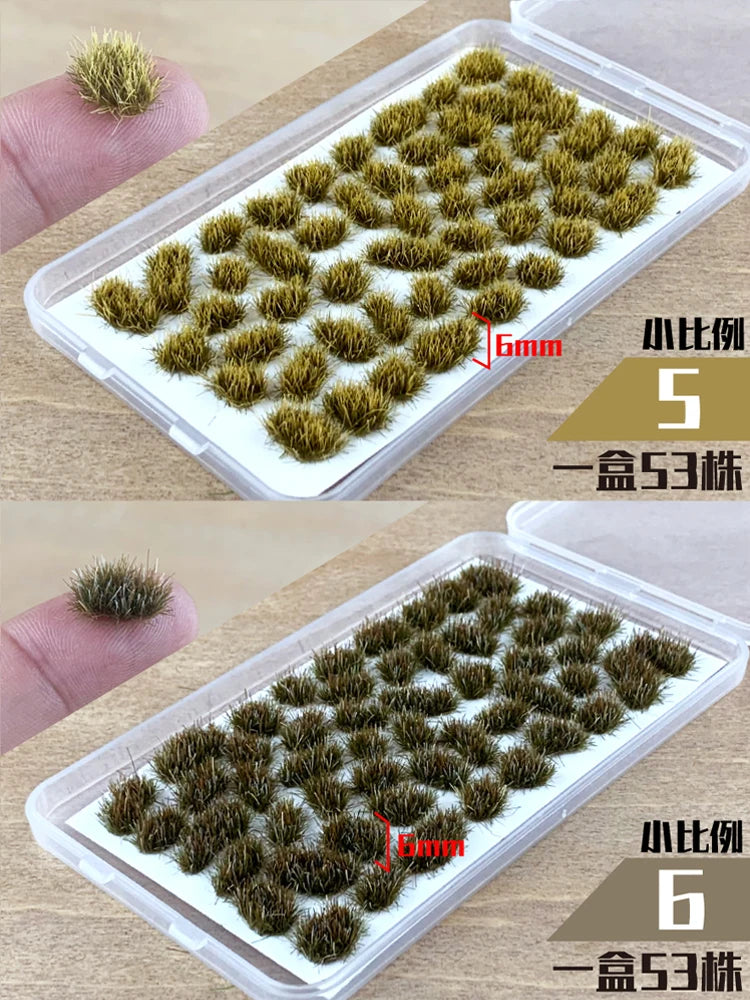 Miniature Grass Tufts Model Military Scene Materials Railway Train Layout Architecture Building Landscape or Diy Model Making
