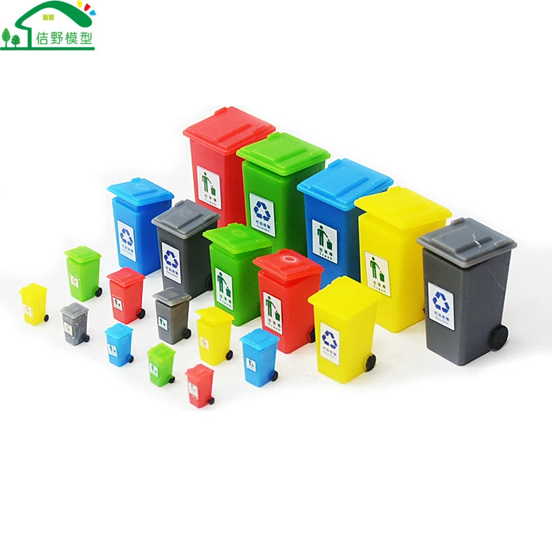 HO N Scale Model Street Trash Can Micro Landscape DIY Material Accessoritrash Garbage  Rubbish Bin