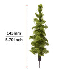 2pcs 1:87 Scale Model Pine Trees Cedar Landscape Miniature Train Railway Layout Scenery Dioramas Diy Christmas Day Decoration