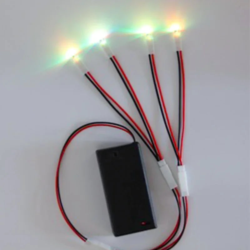 Diy Model Making 3V Miniature Lamp Led Beads 2/4/6 Heads Small Night Light/bulb Toys for Dollhouse Scene Layout/diorama 1Set