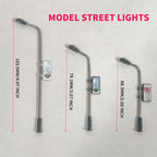 10pcs 3V Miniature Led Lamp Model Metal Billboard Light for 1/200-1/75 Railway Train Layout/Diy Sandtable Landscape/Diorama