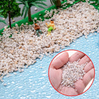 50G HO/N Scale Model Gravel - Realistic Railway & Diorama Terrain Sand, Natural Stone Texture for DIY Miniature Scenery Building