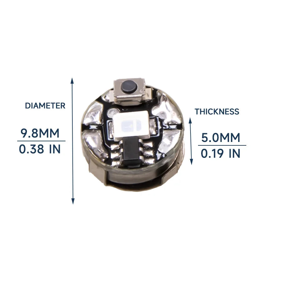 New Arrivals Touch Style Miniature Led Lamp Model Wireless Light Toys for DIY Model Making for Robots/Cars with Battery 1pc