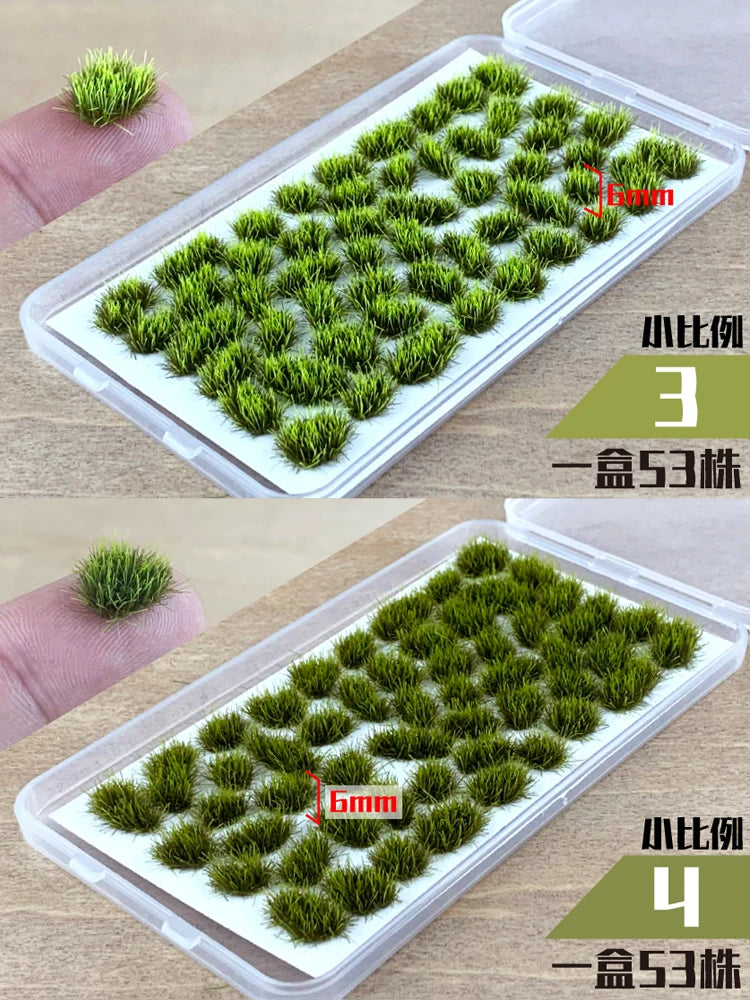 Miniature Grass Tufts Model Military Scene Materials Railway Train Layout Architecture Building Landscape or Diy Model Making