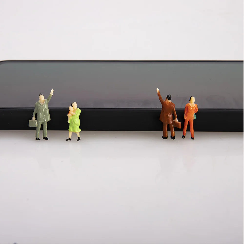 20pcs/50pcs HO 1/87 Scale Model People Street Passengers For Railway Landscape Building Layout