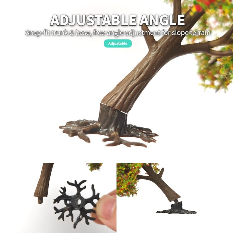 Handcrafted Miniature Trees for Diorama Railway Landscape & Dollhouse Scenery – 2PCS