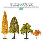 Handcrafted Miniature Trees for Diorama Railway Landscape & Dollhouse Scenery – 2PCS
