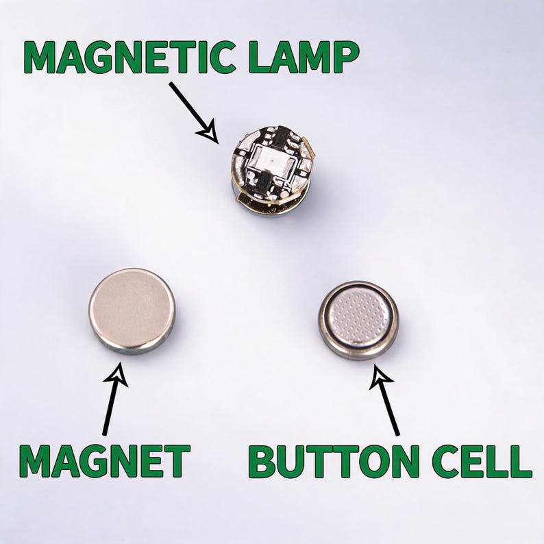 5PCS Bright Magnetic Control Mini LED Lights for Diorama Model Lighting