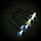 5PCS Mini LED Garden Lamps with Frosted Shade for Dollhouse Railway Diorama Landscape Lighting