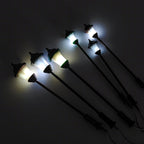 5PCS Mini LED Garden Lamps with Frosted Shade for Dollhouse Railway Diorama Landscape Lighting