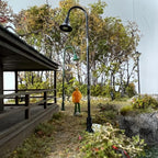 5PCS Mini Street Lamps for Dollhouse Garden Railway Park Scene Model Lighting