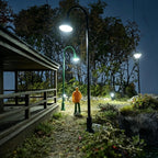 5PCS Mini Street Lamps for Dollhouse Garden Railway Park Scene Model Lighting