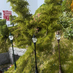 5PCS Pre-Wired Mini LED Post Lamps for Railway Diorama Street Landscape Lighting