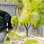 Miniature Model Tree Sets with Adjustable Detachable Bases for Railway Hillside, Diorama & Landscape Scenery