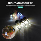 10PCS Mini LED Landscape Lamps for Diorama Park Pathway Garden Model Lighting 2 Sizes