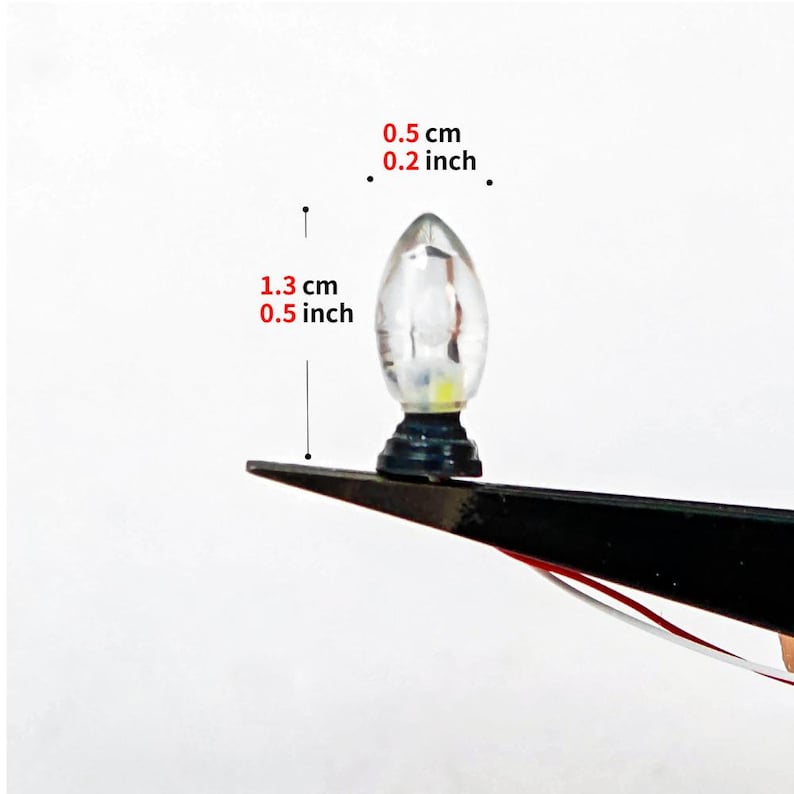 10PCS Mini LED Landscape Lamps for Diorama Park Pathway Garden Model Lighting 2 Sizes