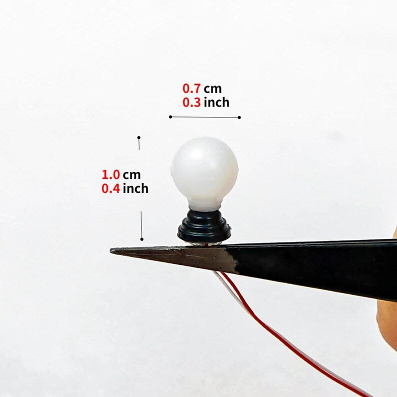 5PCS Mini Globe LED Landscape Lamps for Diorama Garden Park Pathway Model Lighting