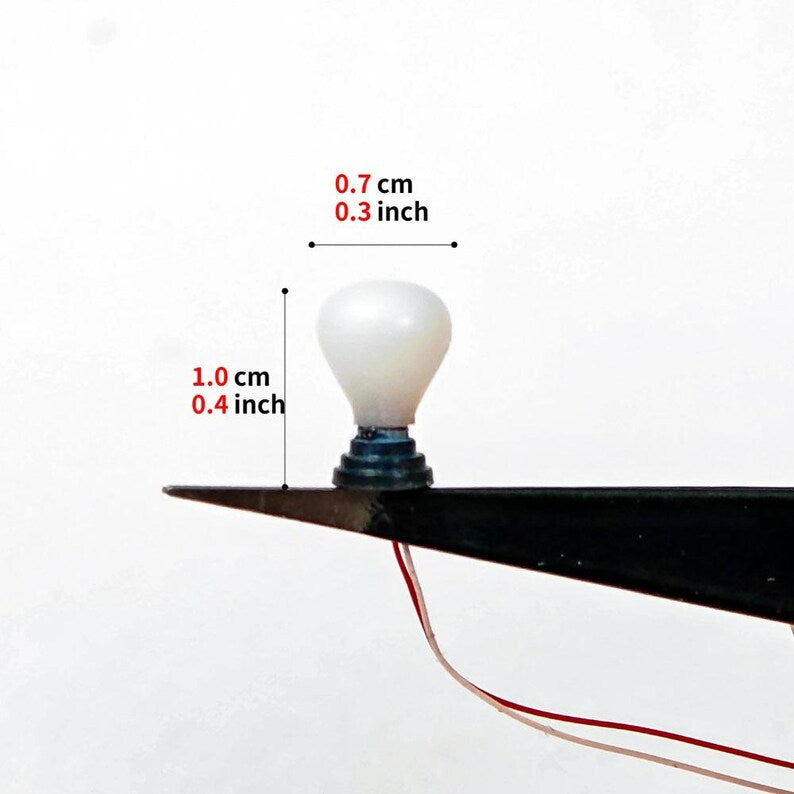 5PCS Mini Globe LED Landscape Lamps for Diorama Garden Park Pathway Model Lighting