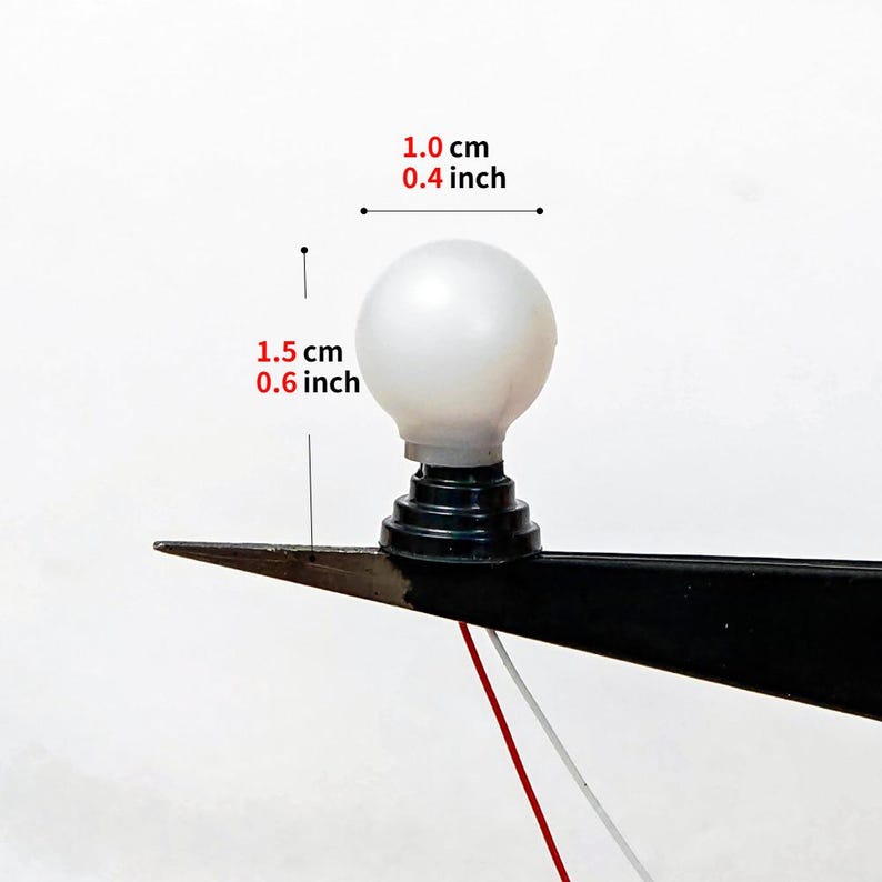 5PCS Mini Globe LED Landscape Lamps for Diorama Garden Park Pathway Model Lighting