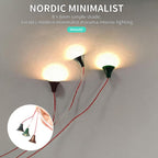 10PCS Mini LED Pendant Lamps for Dollhouse Diorama Railway Interior Ceiling Lighting 6 Styles