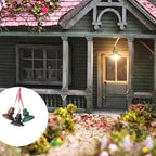10PCS Mini LED Pendant Lamps for Dollhouse Diorama Railway Interior Ceiling Lighting 6 Styles